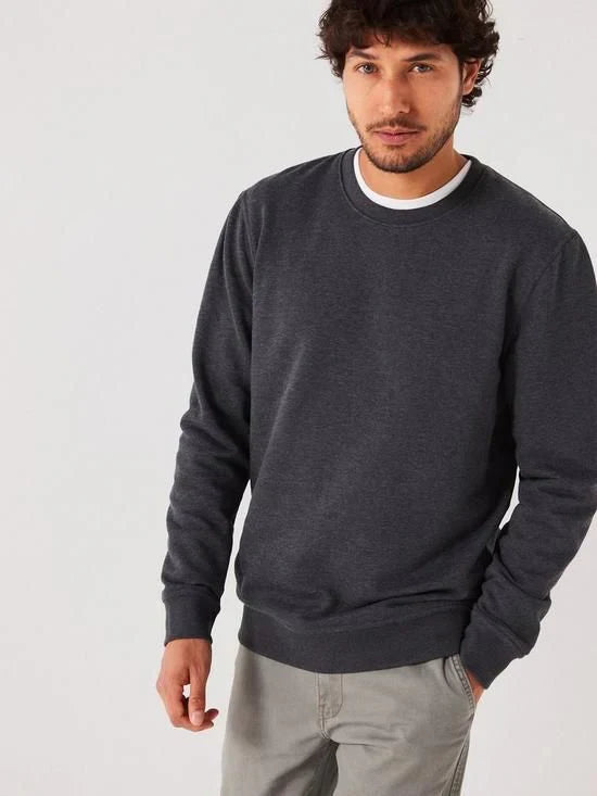 Plain SweatShirt - CHARCOAL