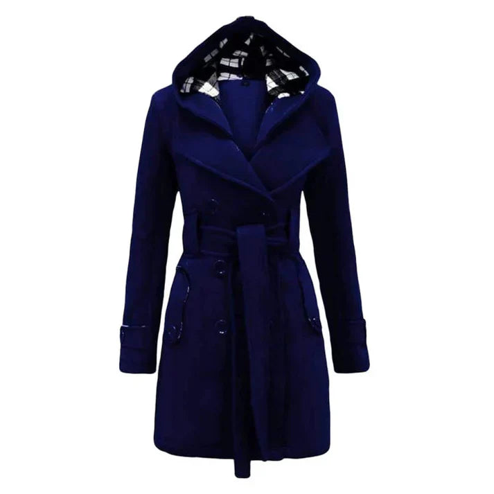 WOMEN LONG COAT NAVY BLUE