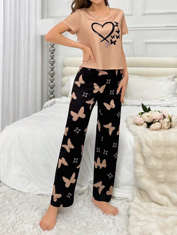 BUTTERFLY AND HEART - PJ SUIT FOR WOMEN