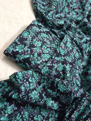 MICRO POLO COTTON- 2 PIECE-Green & Black US-014