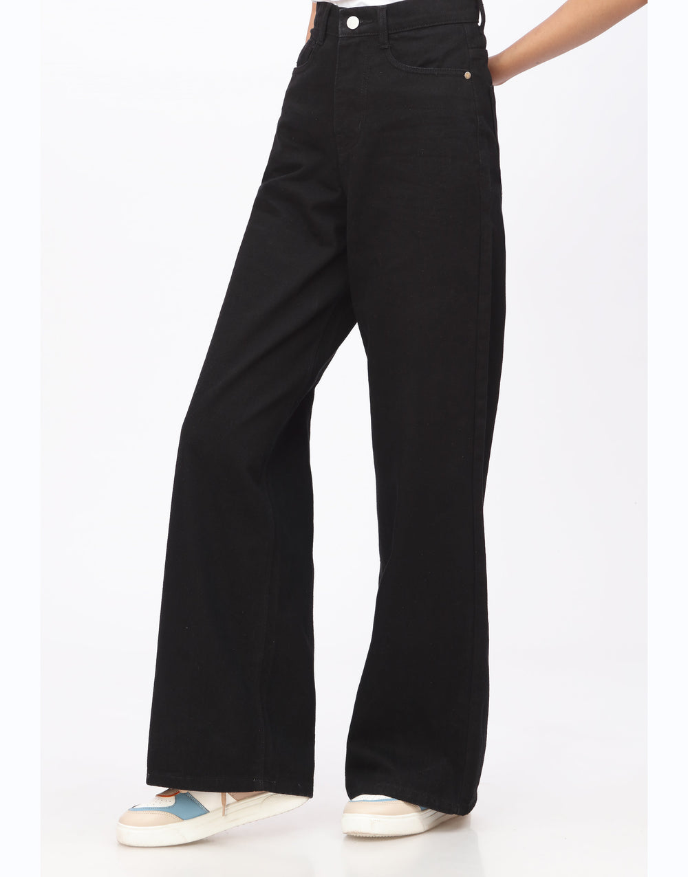 High Rise Wide Leg Jeans Indigo