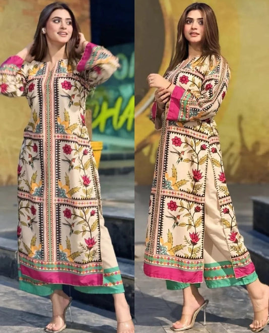 Long Colour Full Trending Printed Designs in Premium Lawn Fabric